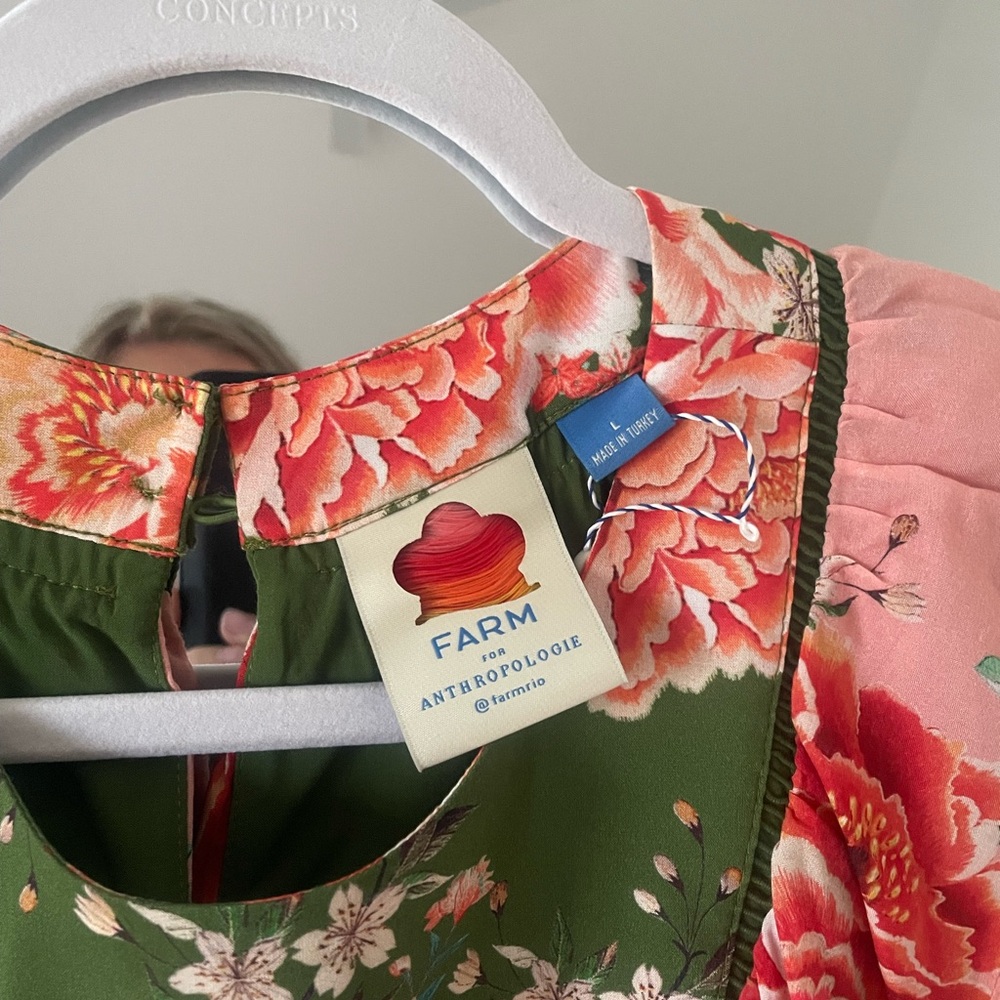 FARM Rio Green Floral Dress - Picture 6 of 6